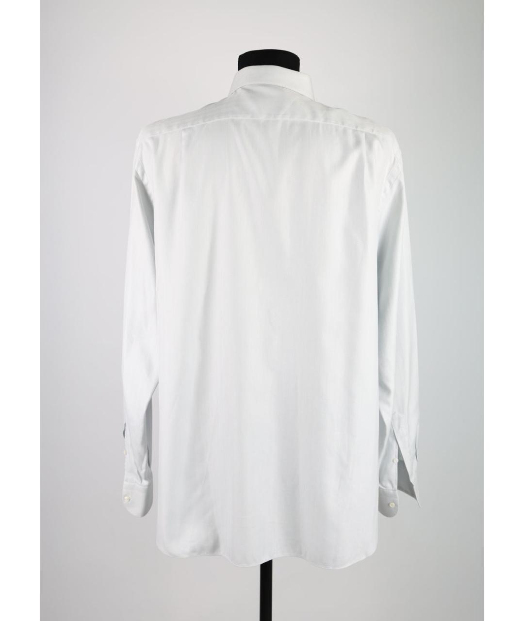 BRIONI Голубая хлопковая классическая рубашка, фото 2