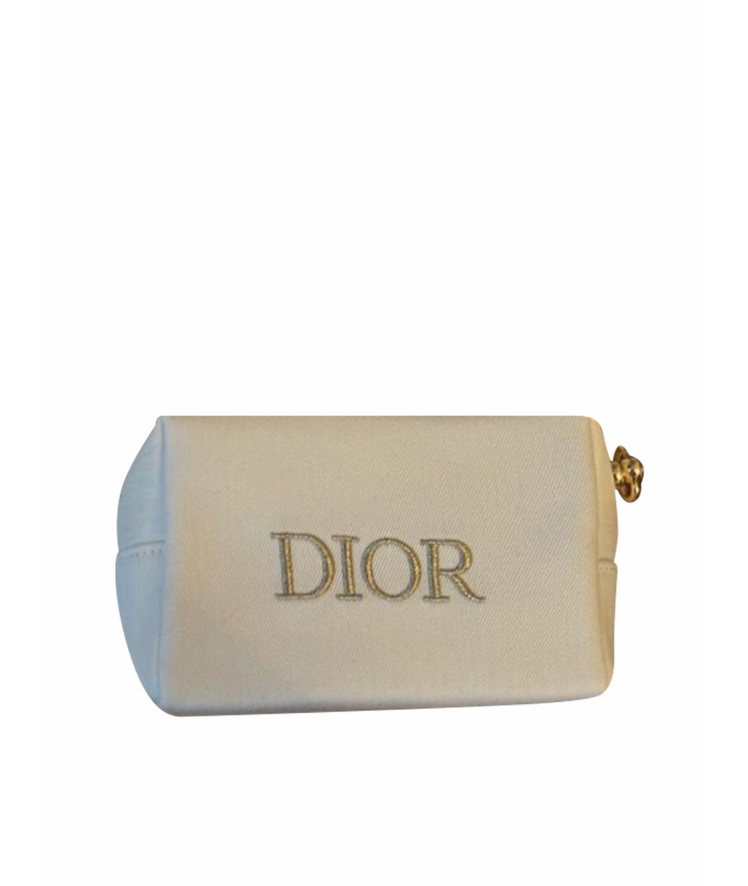 CHRISTIAN DIOR Белая тканевая косметичка, фото 1