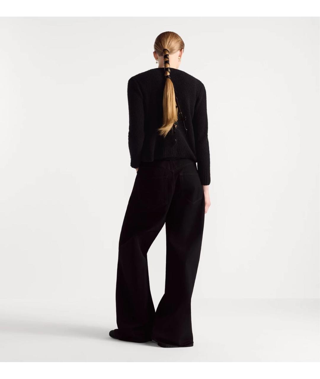 CHRISTIAN DIOR Черный шерстяной кардиган, фото 6