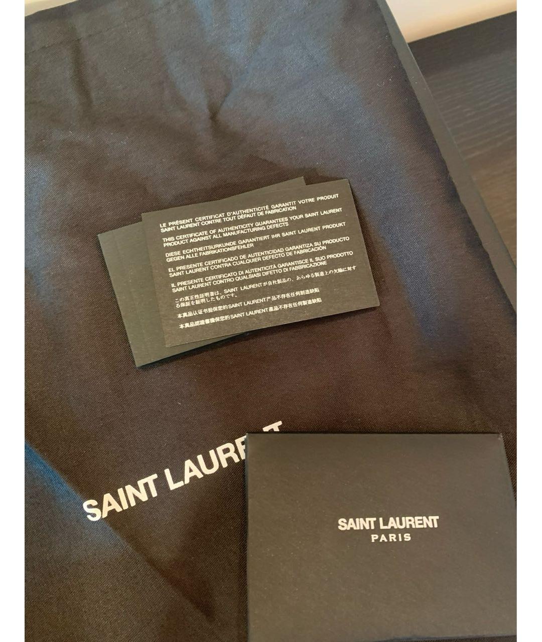SAINT LAURENT Хаки замшевые ботильоны, фото 5