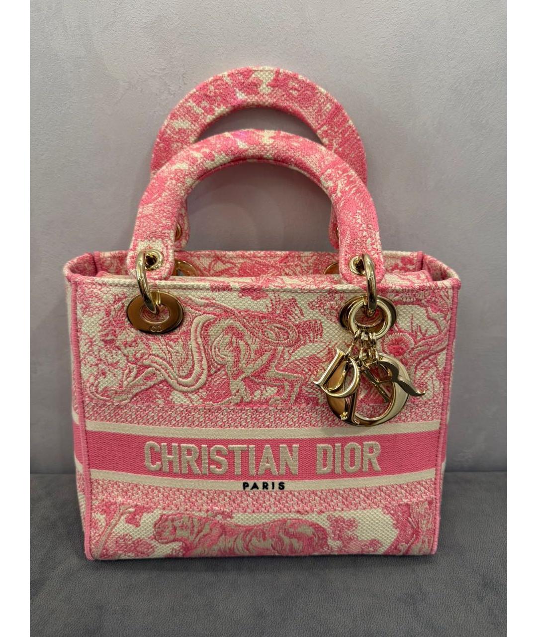 CHRISTIAN DIOR Розовая сумка через плечо, фото 6