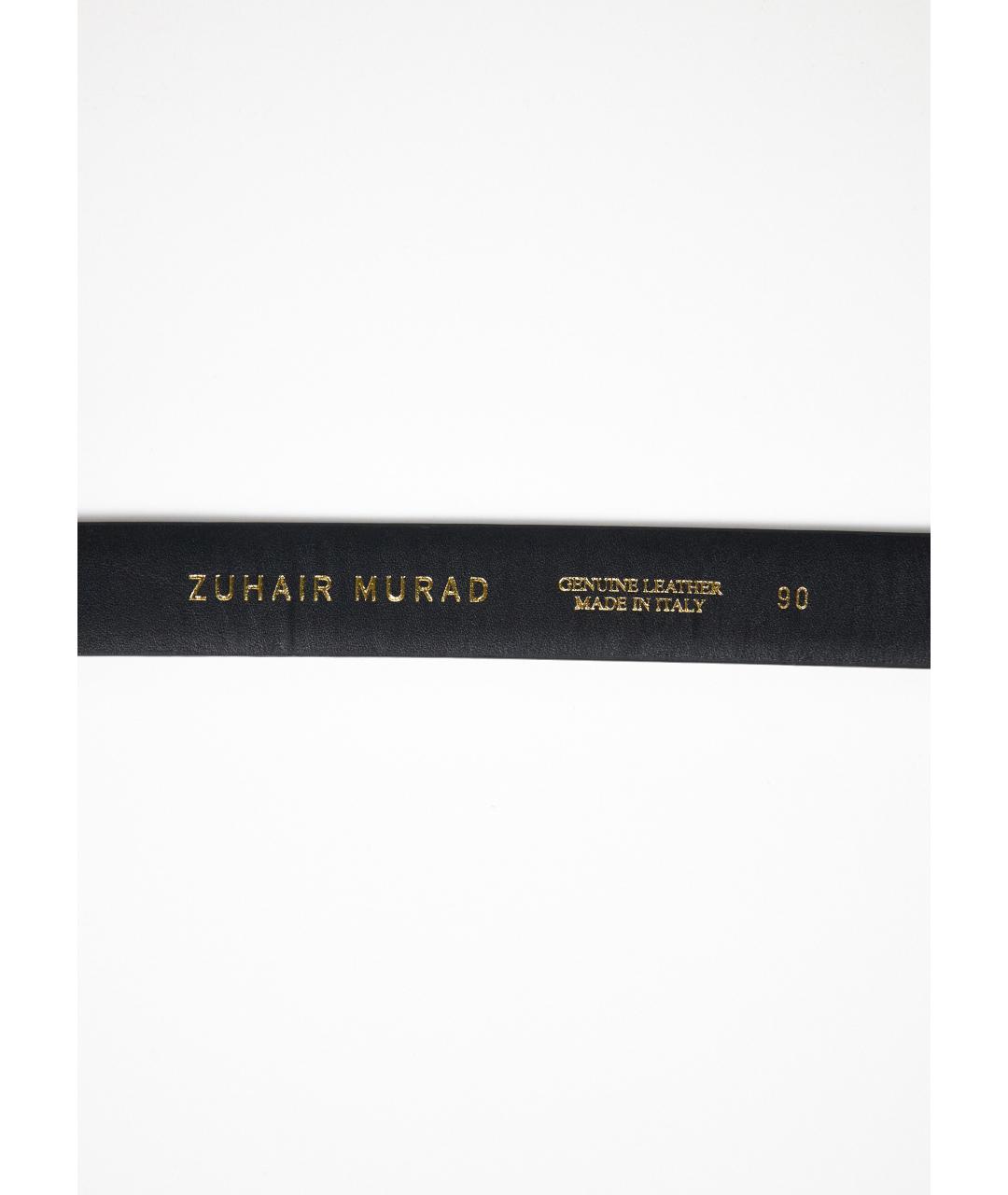 ZUHAIR MURAD Черный кожаный ремень, фото 5