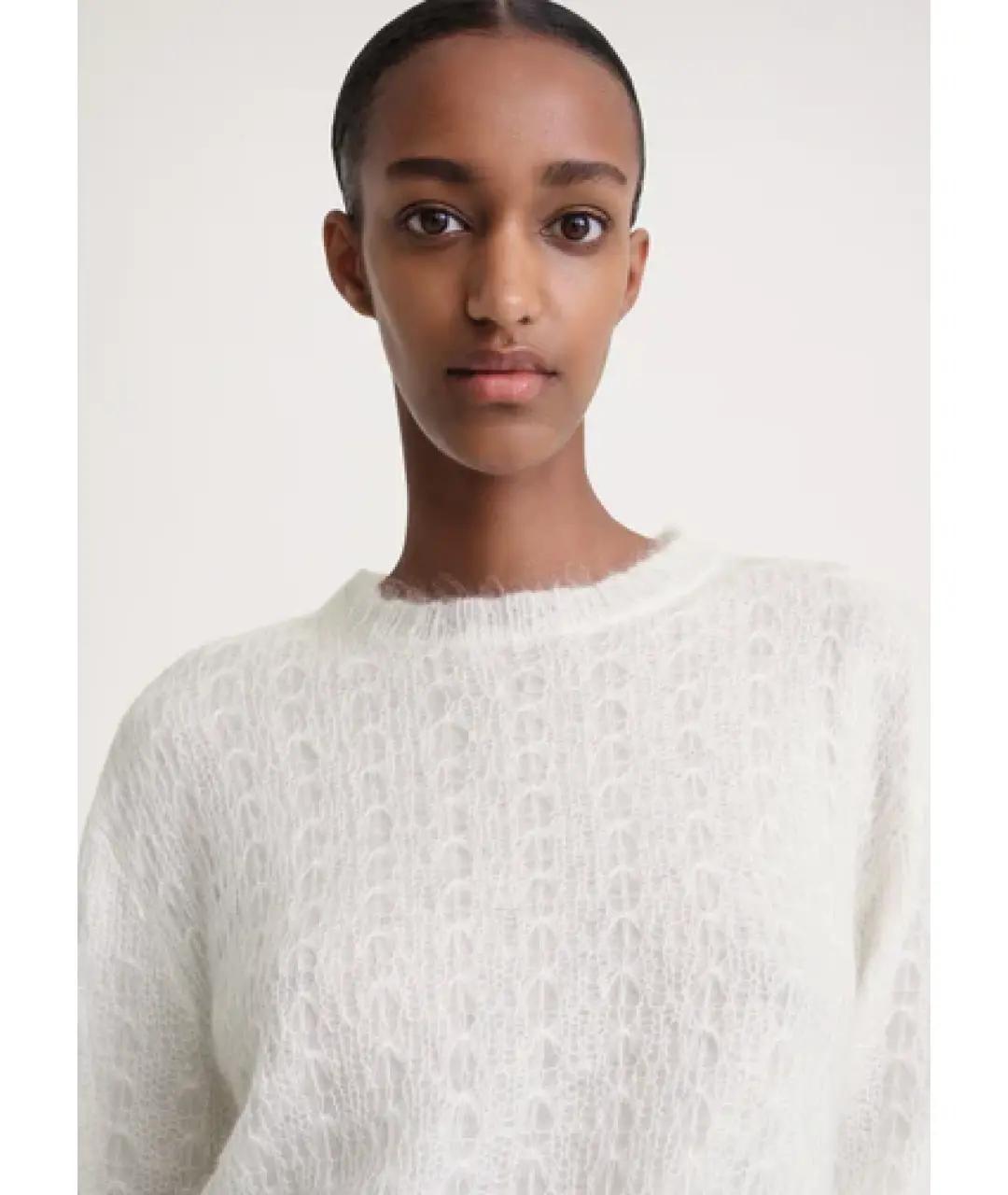 TOTEME Белый шерстяной джемпер / свитер, фото 4