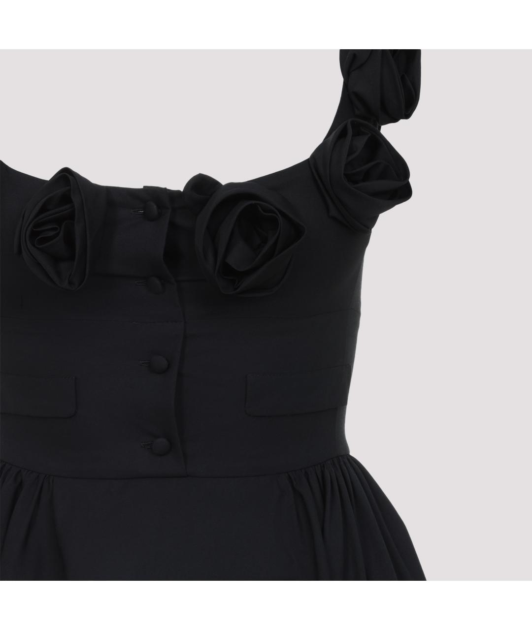 GIAMBATTISTA VALLI Черное хлопковое вечернее платье, фото 3