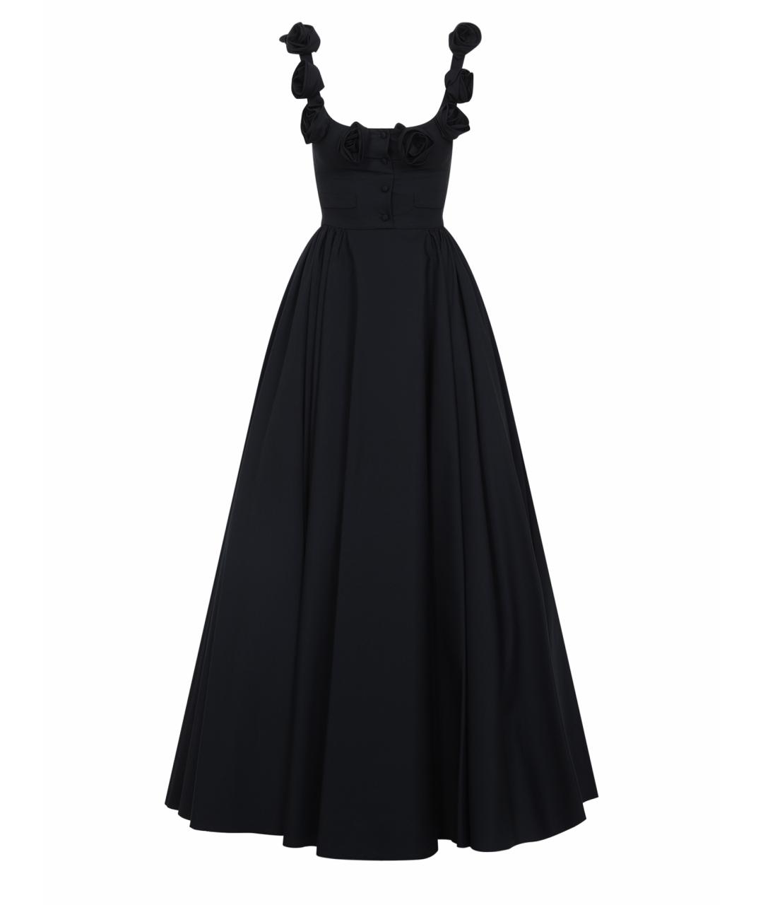GIAMBATTISTA VALLI Черное хлопковое вечернее платье, фото 1