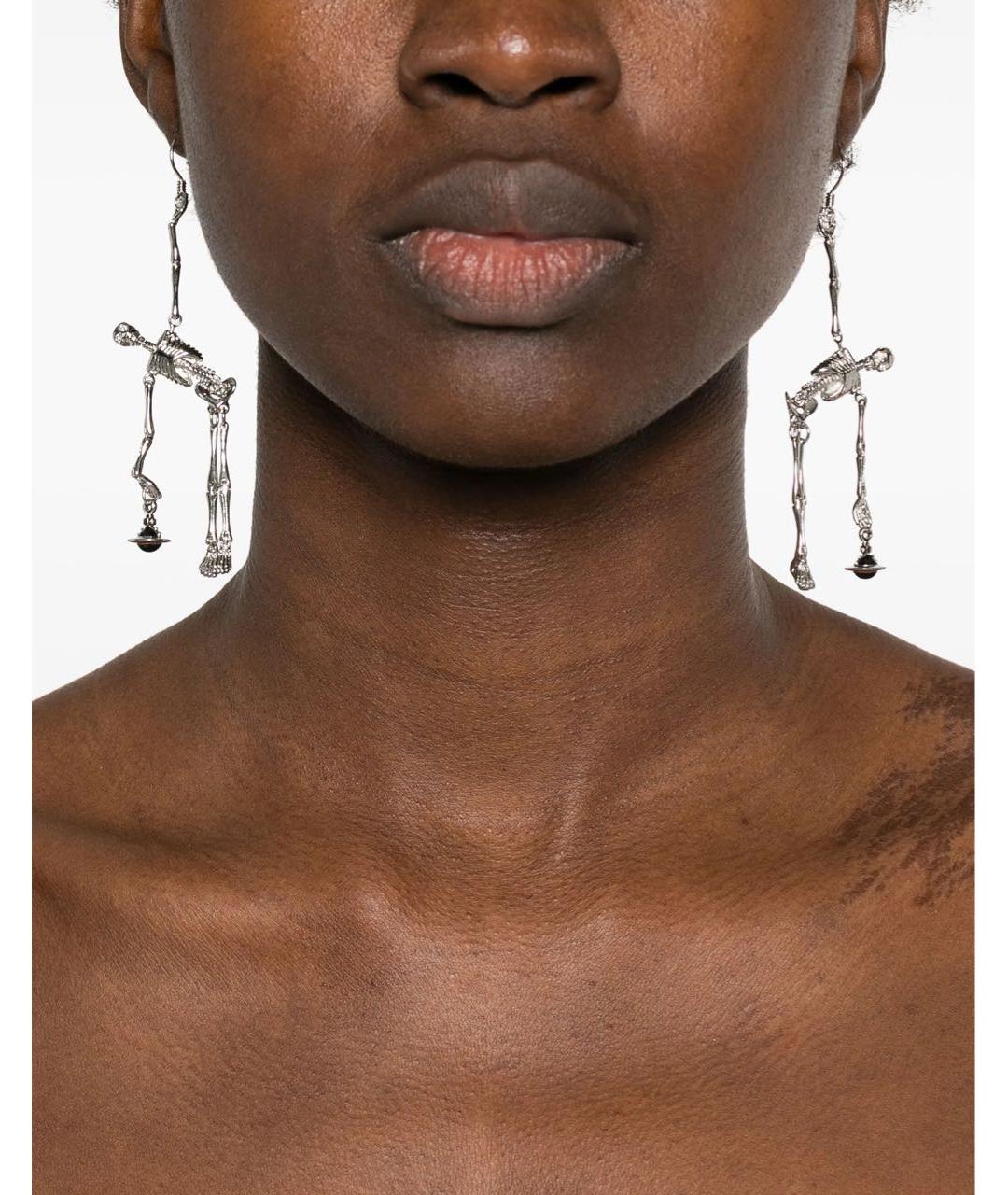 VIVIENNE WESTWOOD Серебряные латунные серьги, фото 2