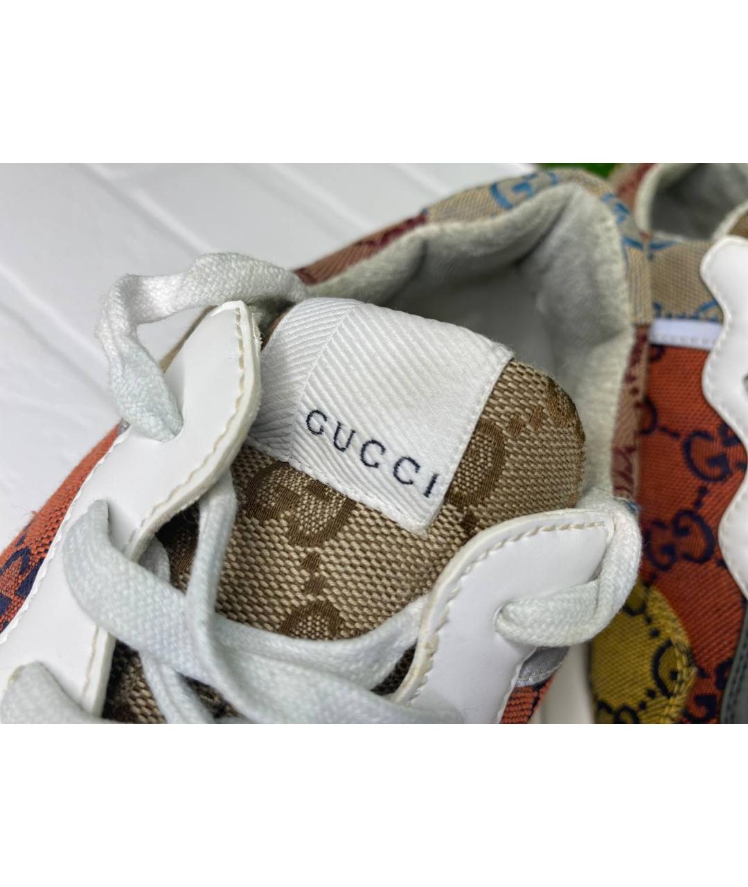 GUCCI Бежевые кроссовки, фото 8