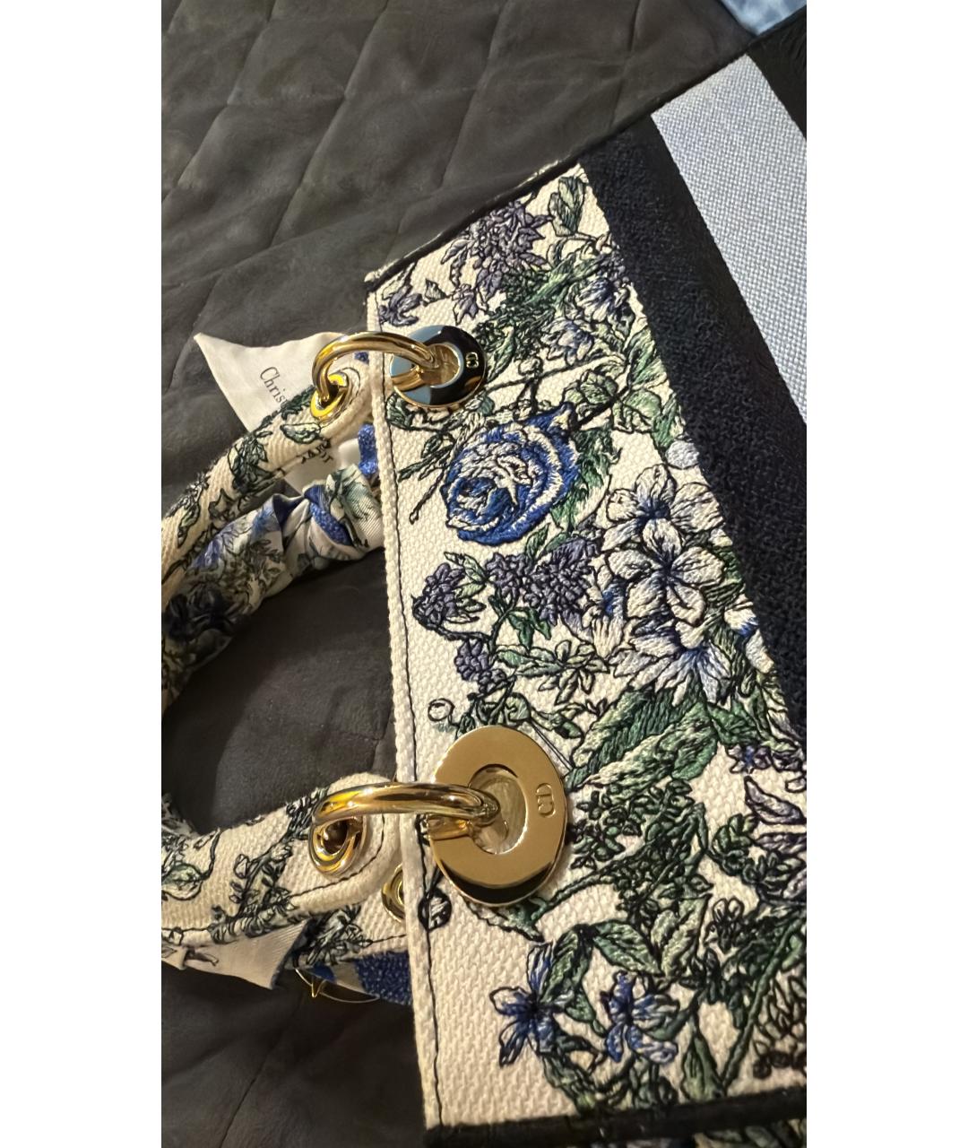 CHRISTIAN DIOR Белая сумка с короткими ручками, фото 4