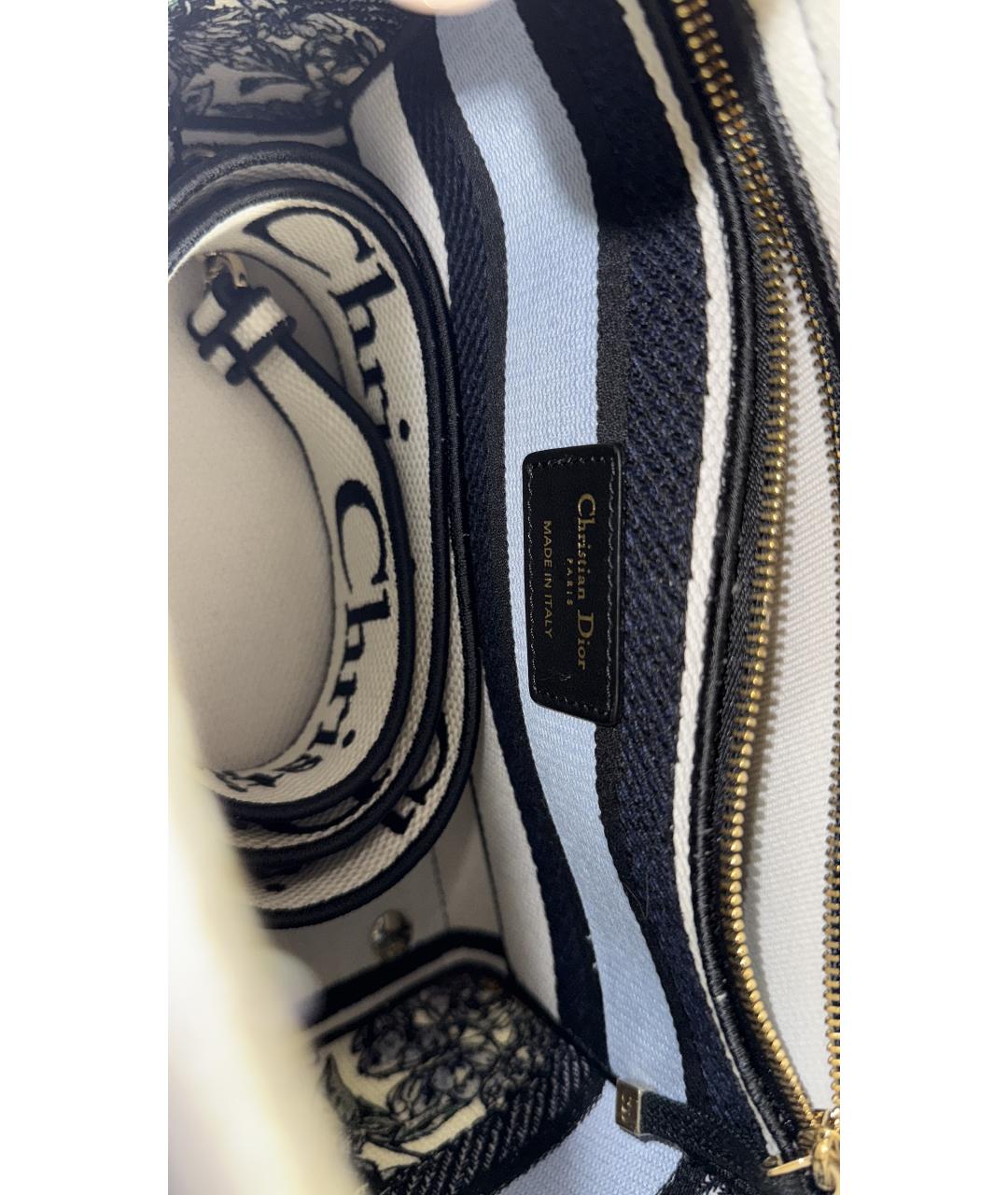 CHRISTIAN DIOR Белая сумка с короткими ручками, фото 3