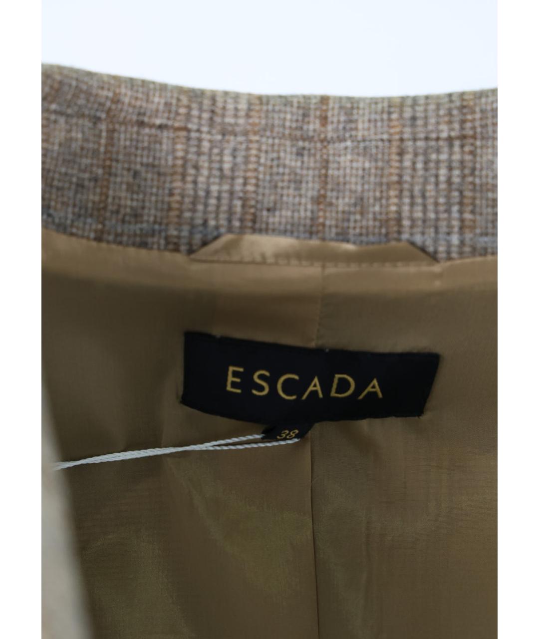 ESCADA Коричневый шерстяной костюм с юбками, фото 4