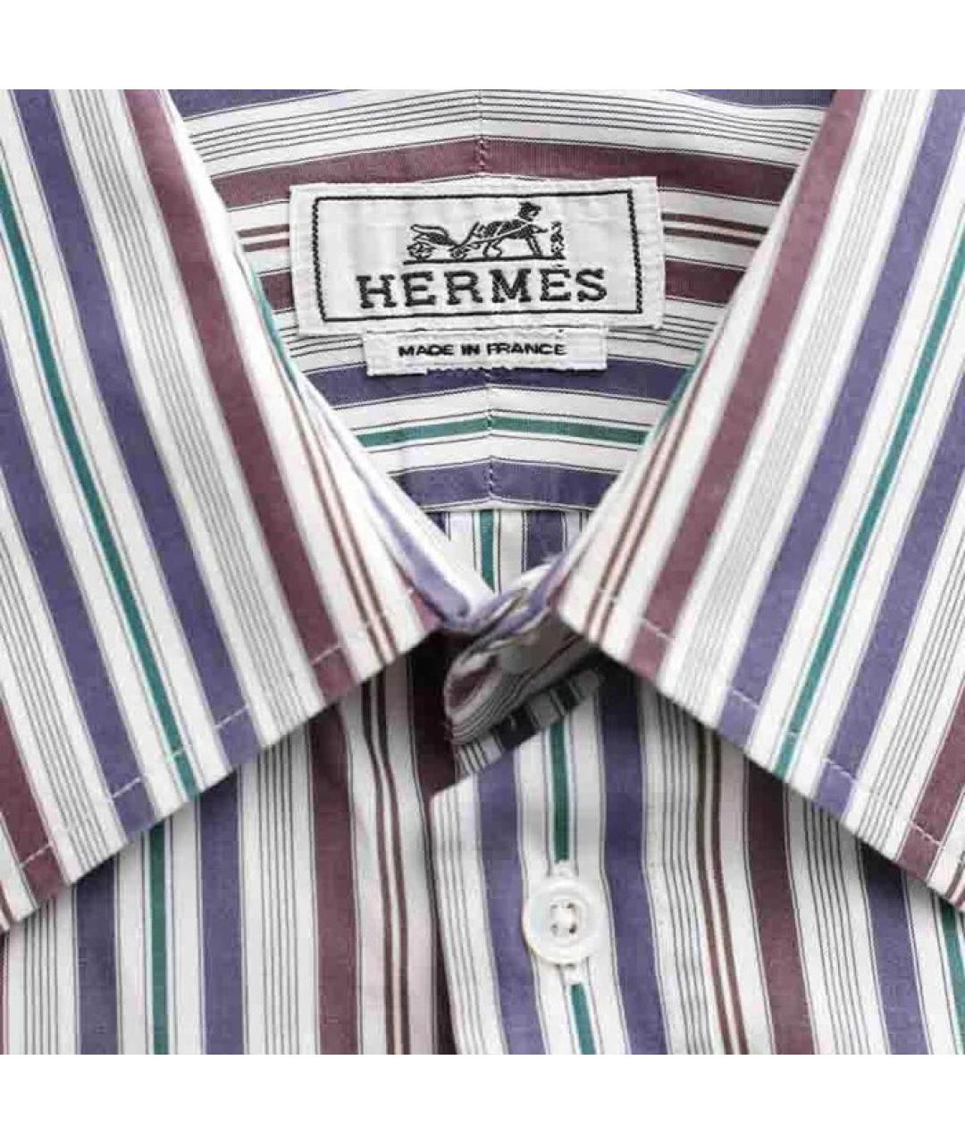 HERMES Мульти хлопковая кэжуал рубашка, фото 7