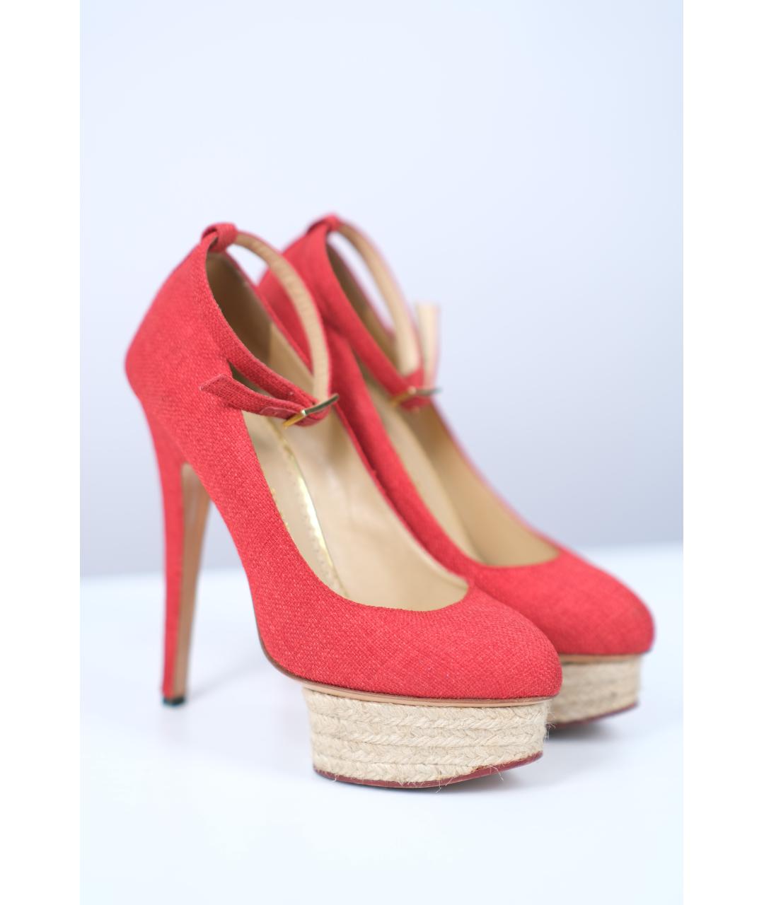 CHARLOTTE OLYMPIA Красные туфли, фото 4