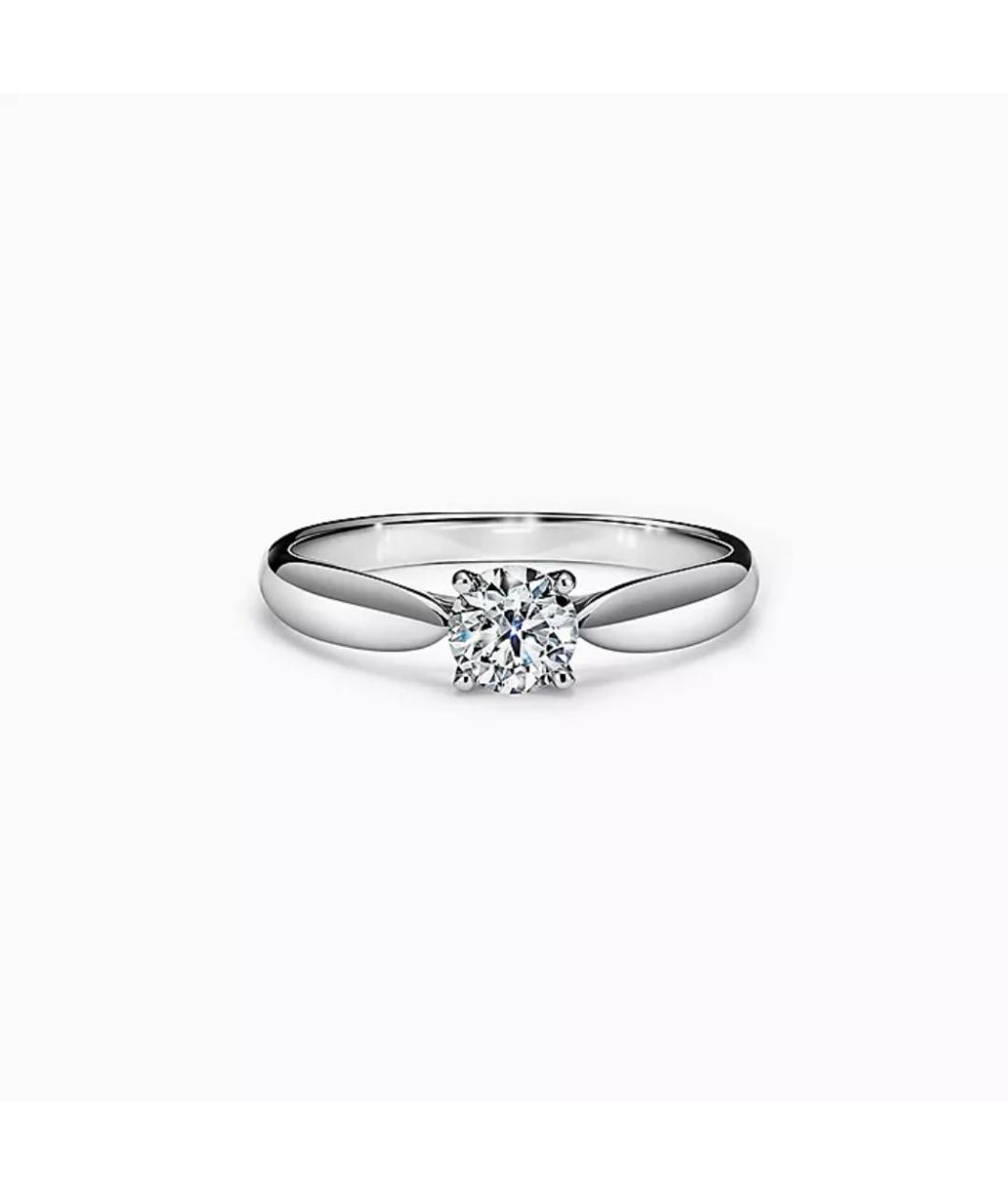 TIFFANY&CO Белое платиновое кольцо, фото 6