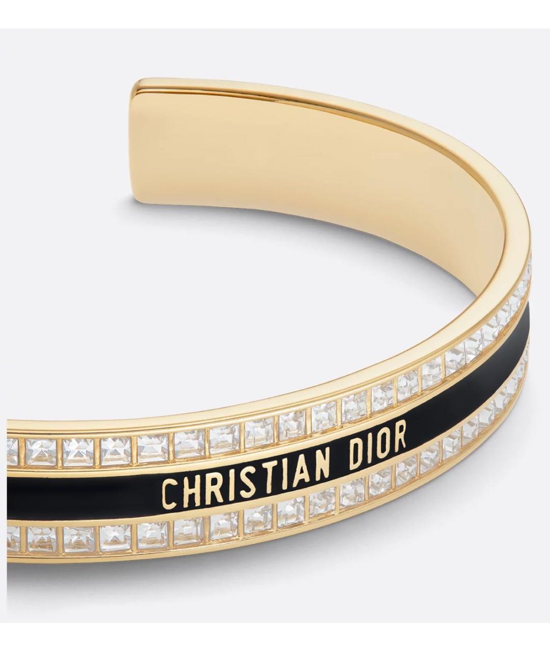 CHRISTIAN DIOR Золотой металлический браслет, фото 3