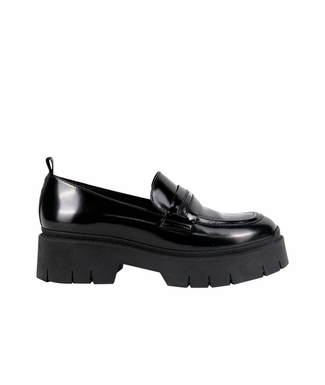 HUGO BOSS Черные кожаные лоферы, фото 1