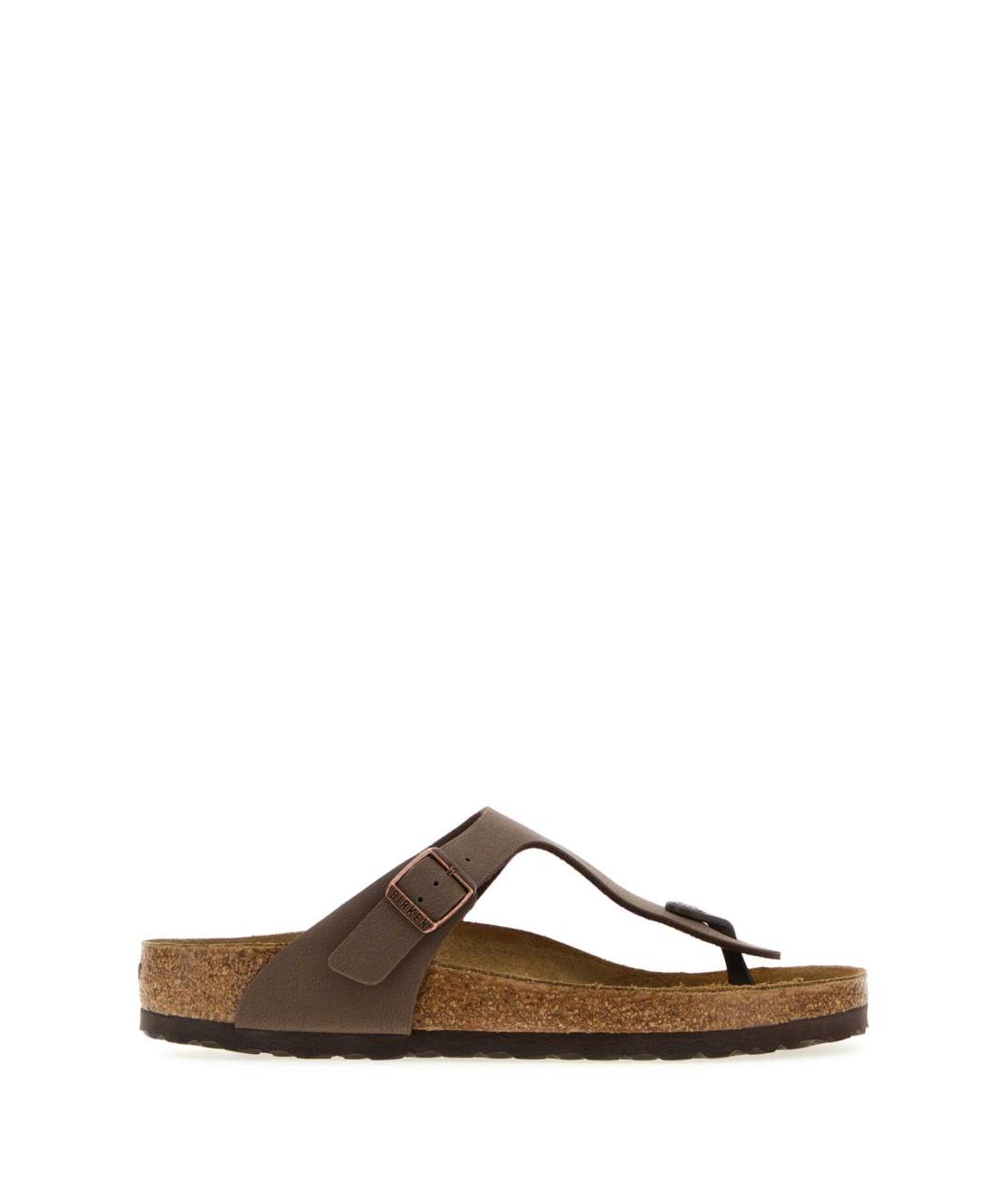 BIRKENSTOCK Коричневые кожаные мюли, фото 1