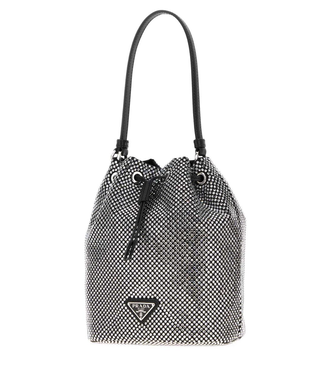 PRADA Черная синтетическая сумка с короткими ручками, фото 2