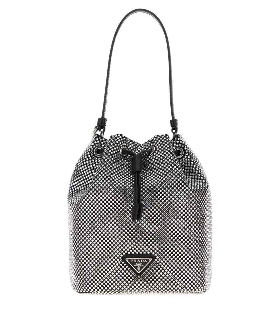 PRADA Черная синтетическая сумка с короткими ручками, фото 1