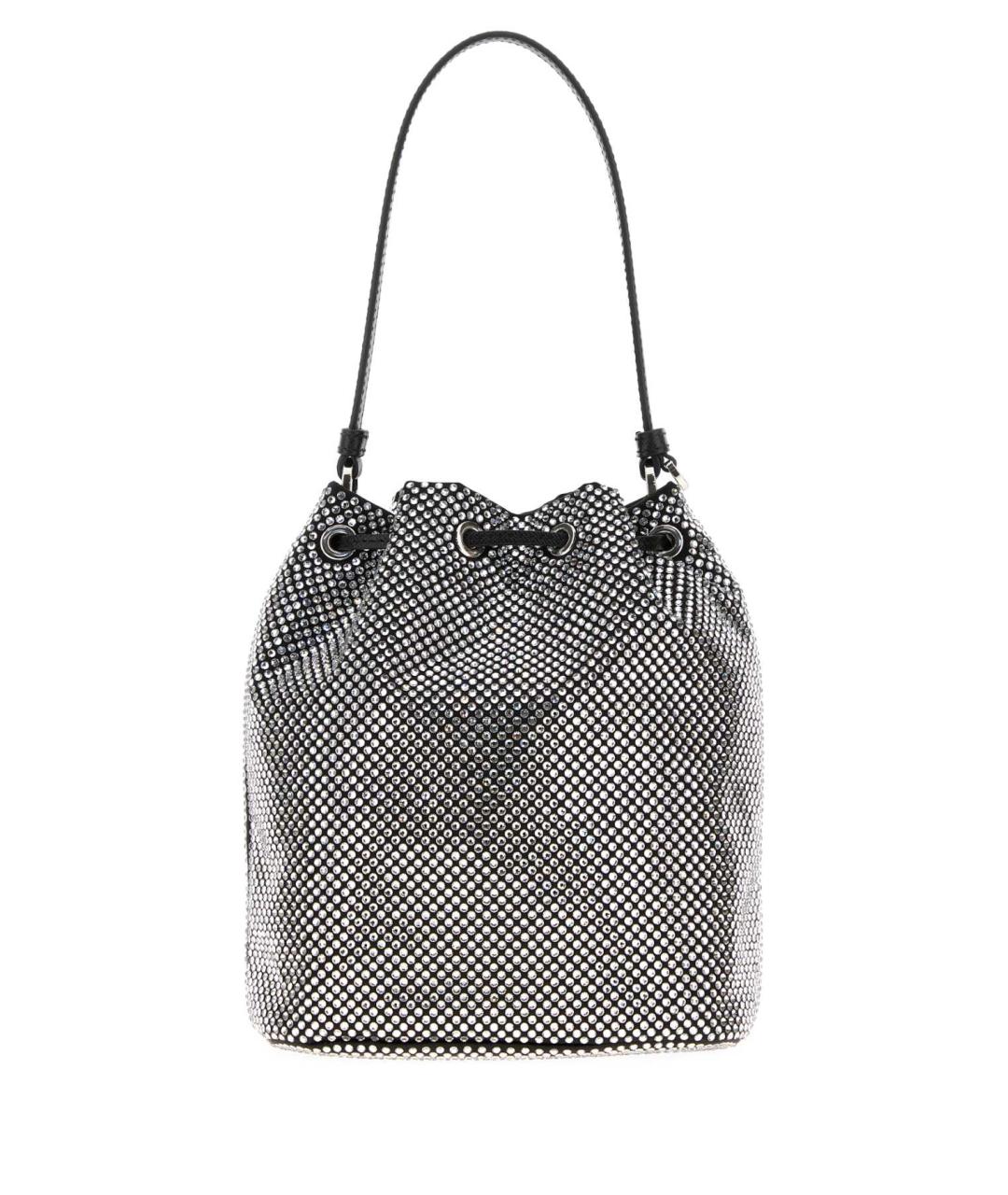 PRADA Черная синтетическая сумка с короткими ручками, фото 3