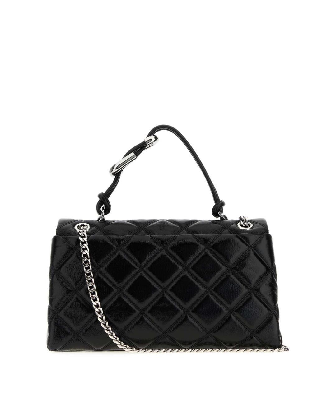 MARC JACOBS Черная кожаная сумка с короткими ручками, фото 3