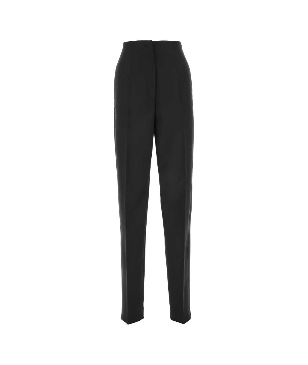 SPORTMAX Черные полиэстеровые брюки узкие, фото 1