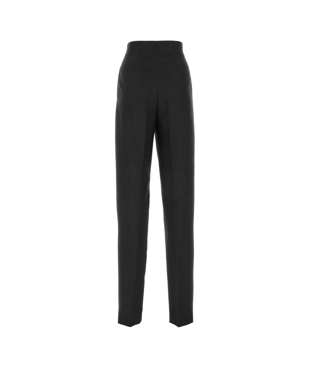 SPORTMAX Черные полиэстеровые брюки узкие, фото 2