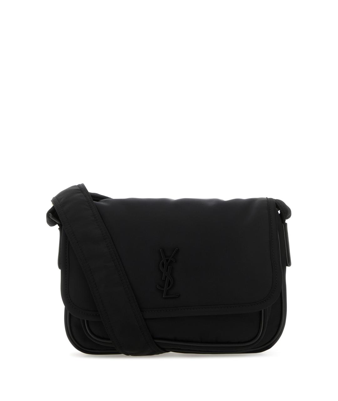 SAINT LAURENT Черная синтетическая сумка на плечо, фото 1