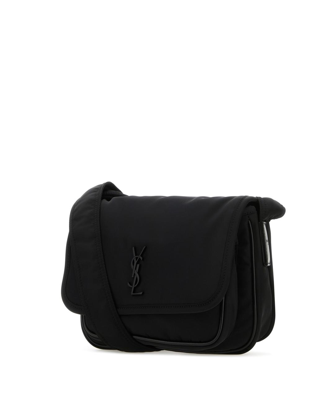 SAINT LAURENT Черная синтетическая сумка на плечо, фото 2