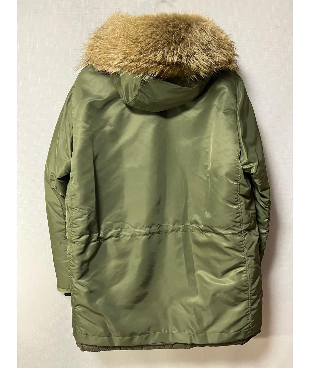 MONCLER Хаки полиэстеровый пуховик, фото 2