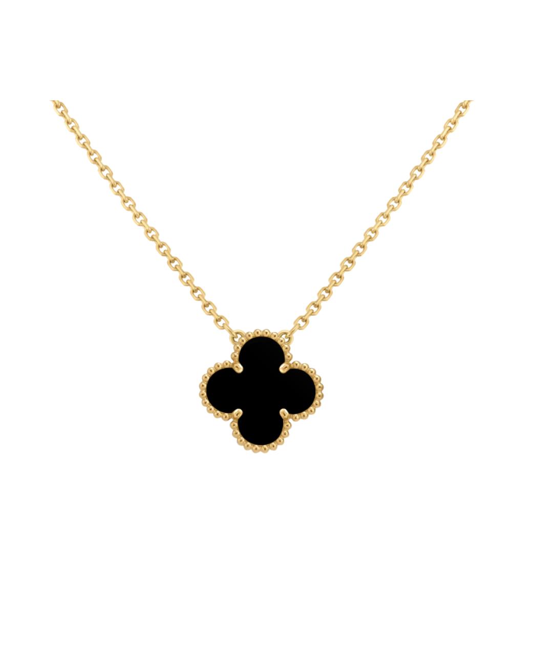 VAN CLEEF & ARPELS Черная подвеска из желтого золота, фото 1