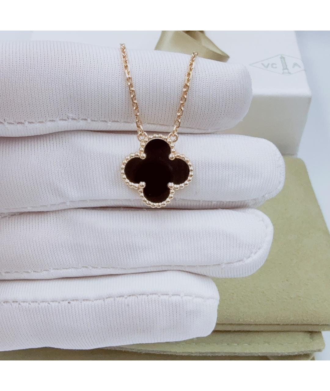VAN CLEEF & ARPELS Черная подвеска из желтого золота, фото 2