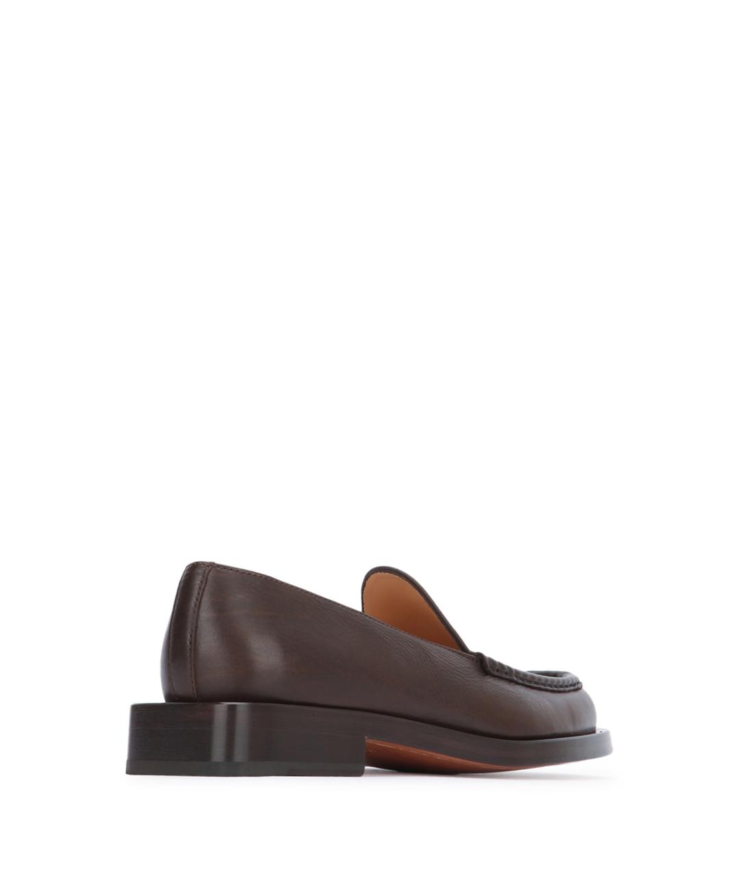 JACQUEMUS Коричневые кожаные лоферы, фото 3