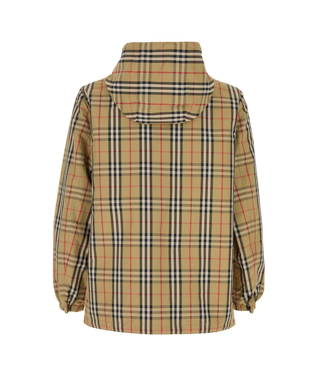 BURBERRY Бежевая полиамидовая куртка, фото 2