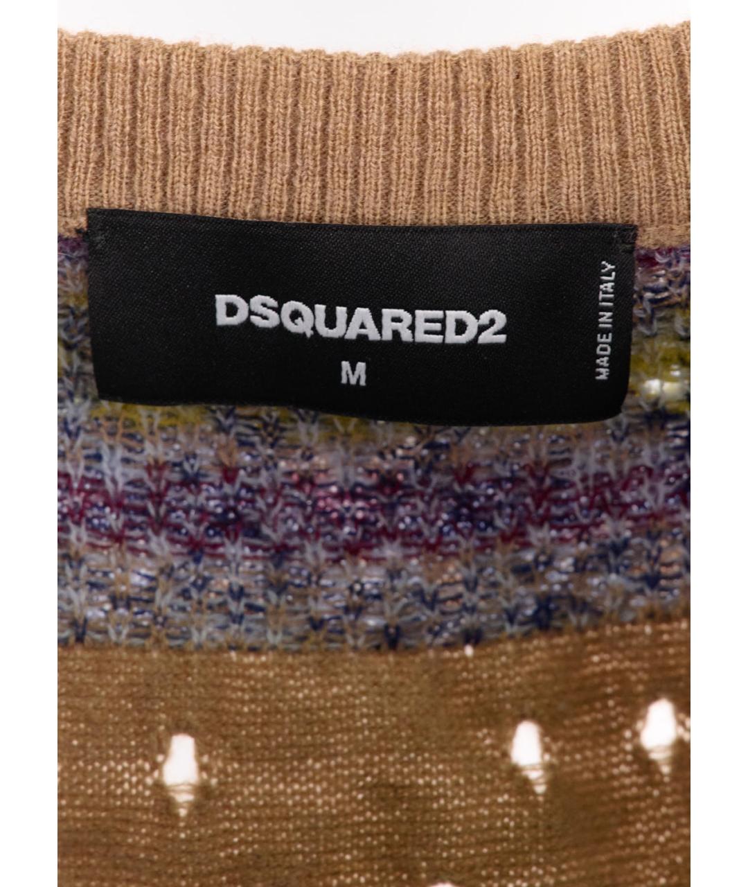 DSQUARED2 KIDS Коричневый шерстяной жакет / жилет, фото 3