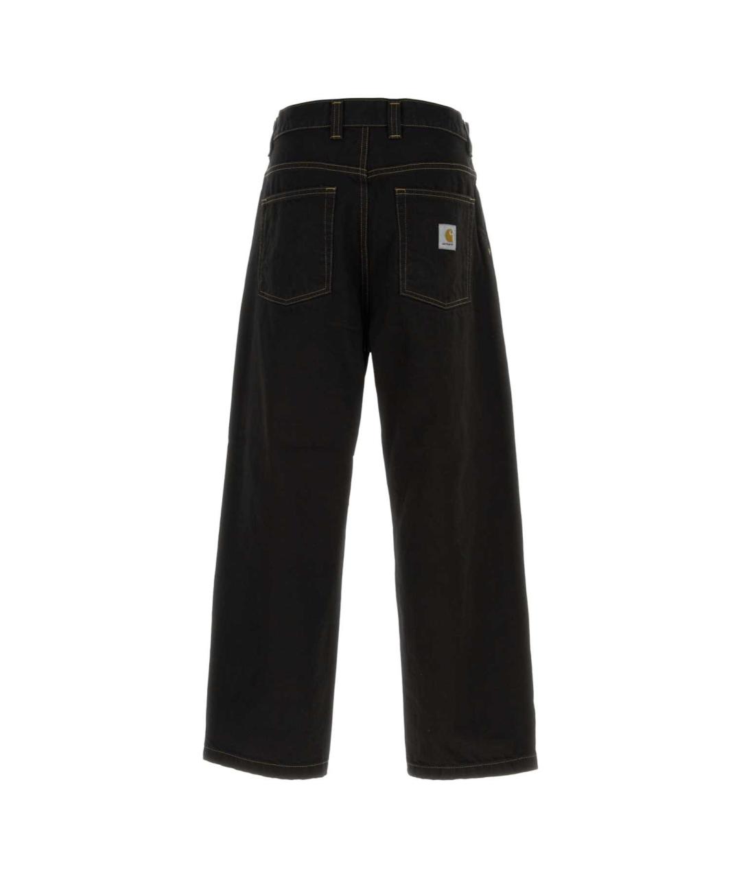 CARHARTT WIP Черные хлопковые прямые джинсы, фото 2