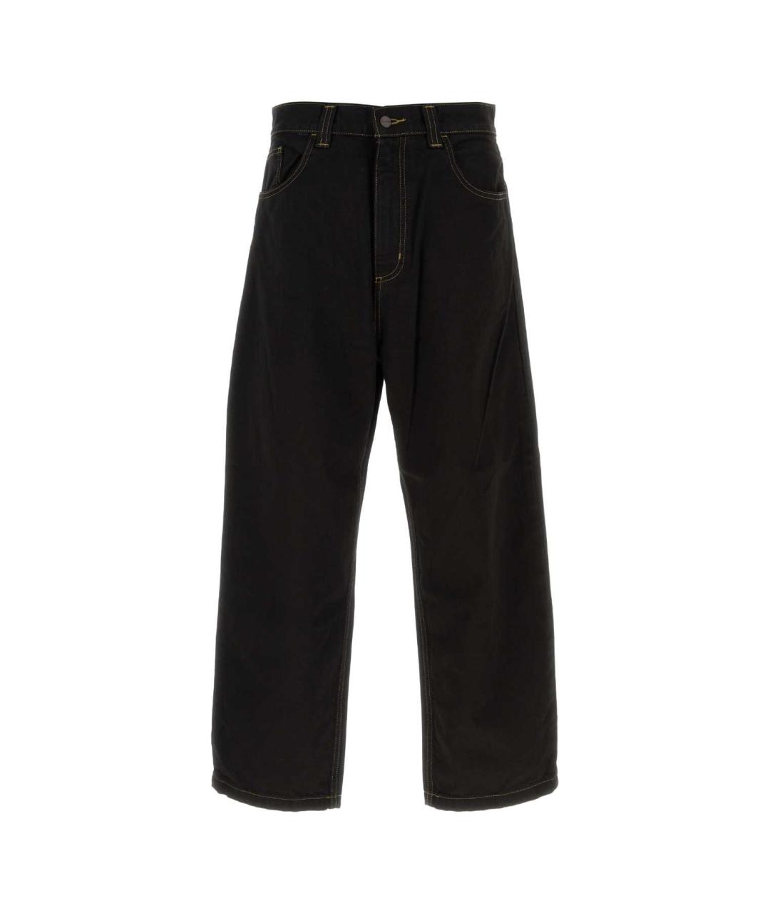 CARHARTT WIP Черные хлопковые прямые джинсы, фото 1