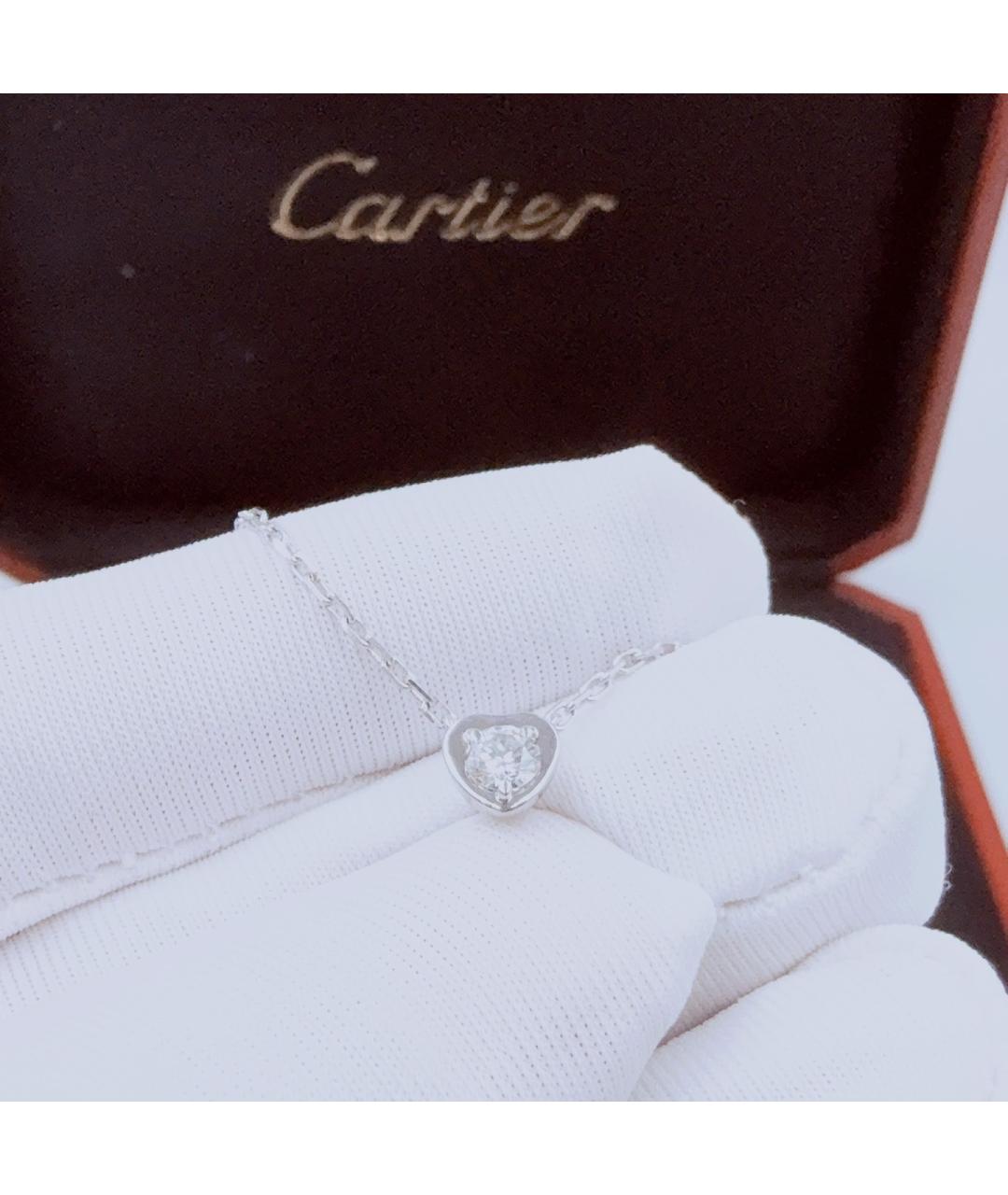 CARTIER Белая подвеска из белого золота, фото 4