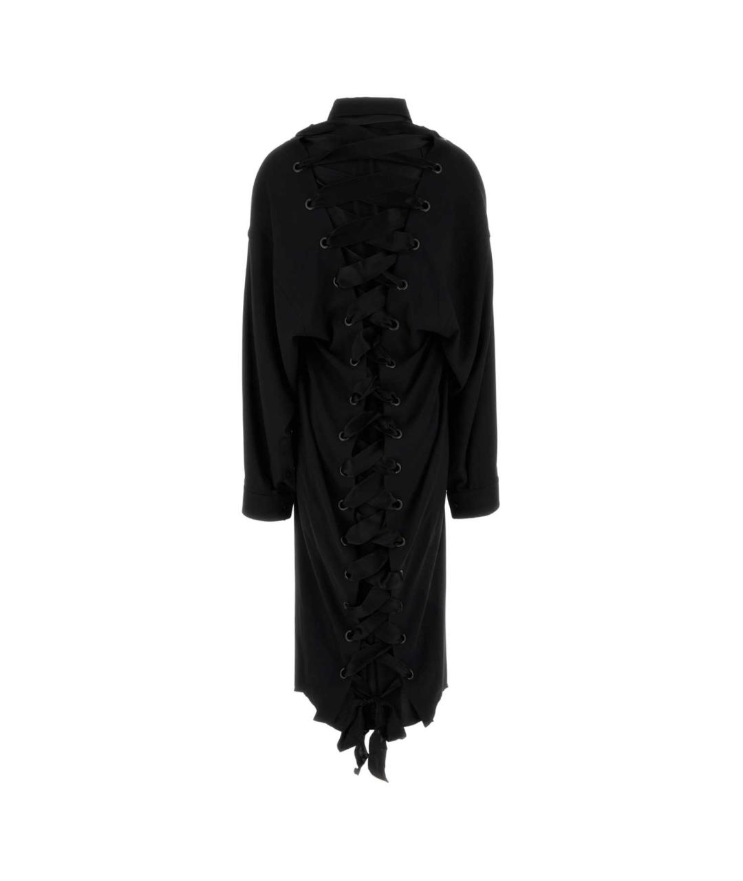 BALENCIAGA Черное полиэстеровое платье, фото 2