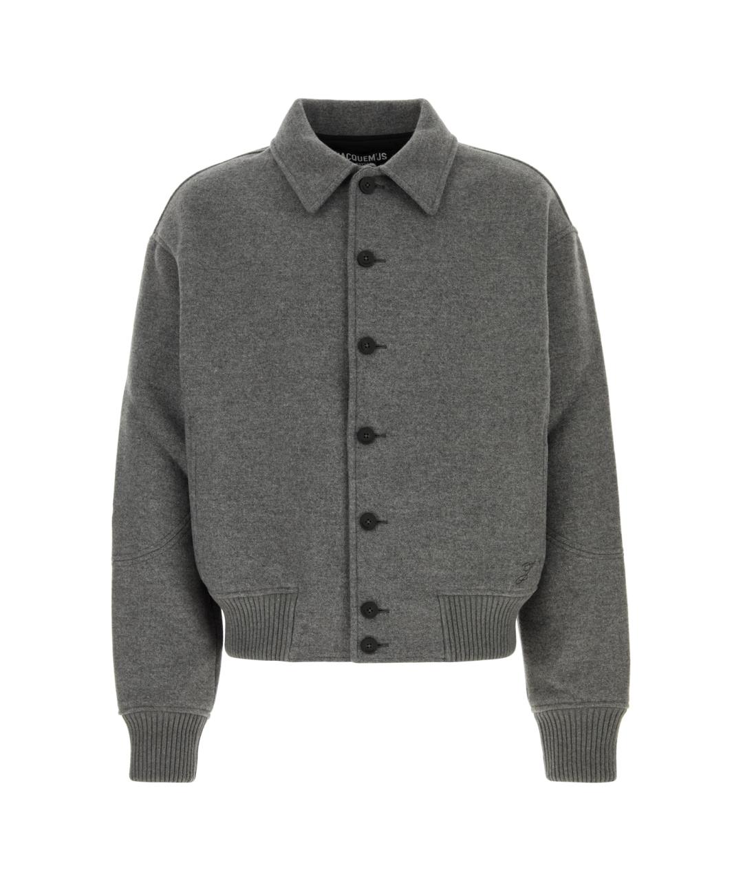 JACQUEMUS Серая вискозная куртка, фото 1
