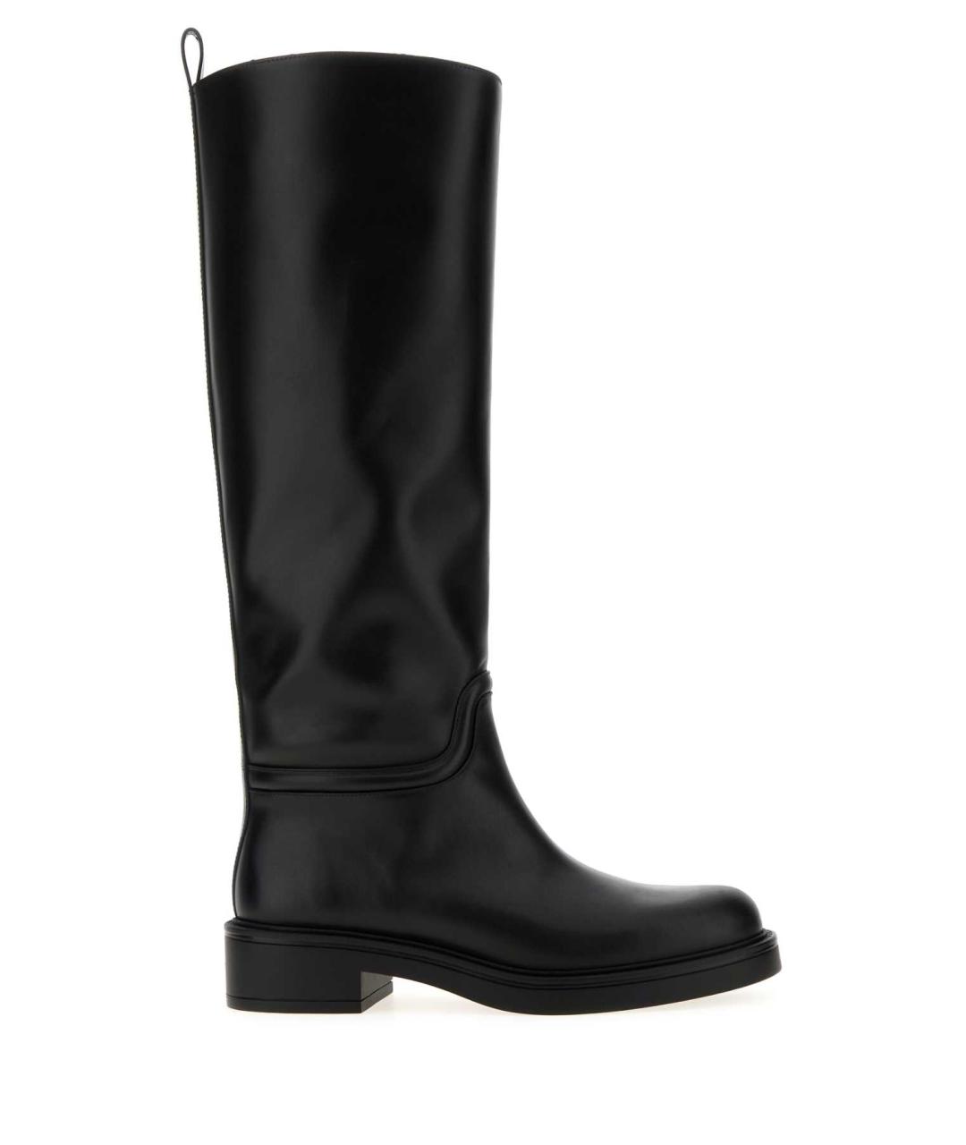 STUART WEITZMAN Черные кожаные сапоги, фото 1