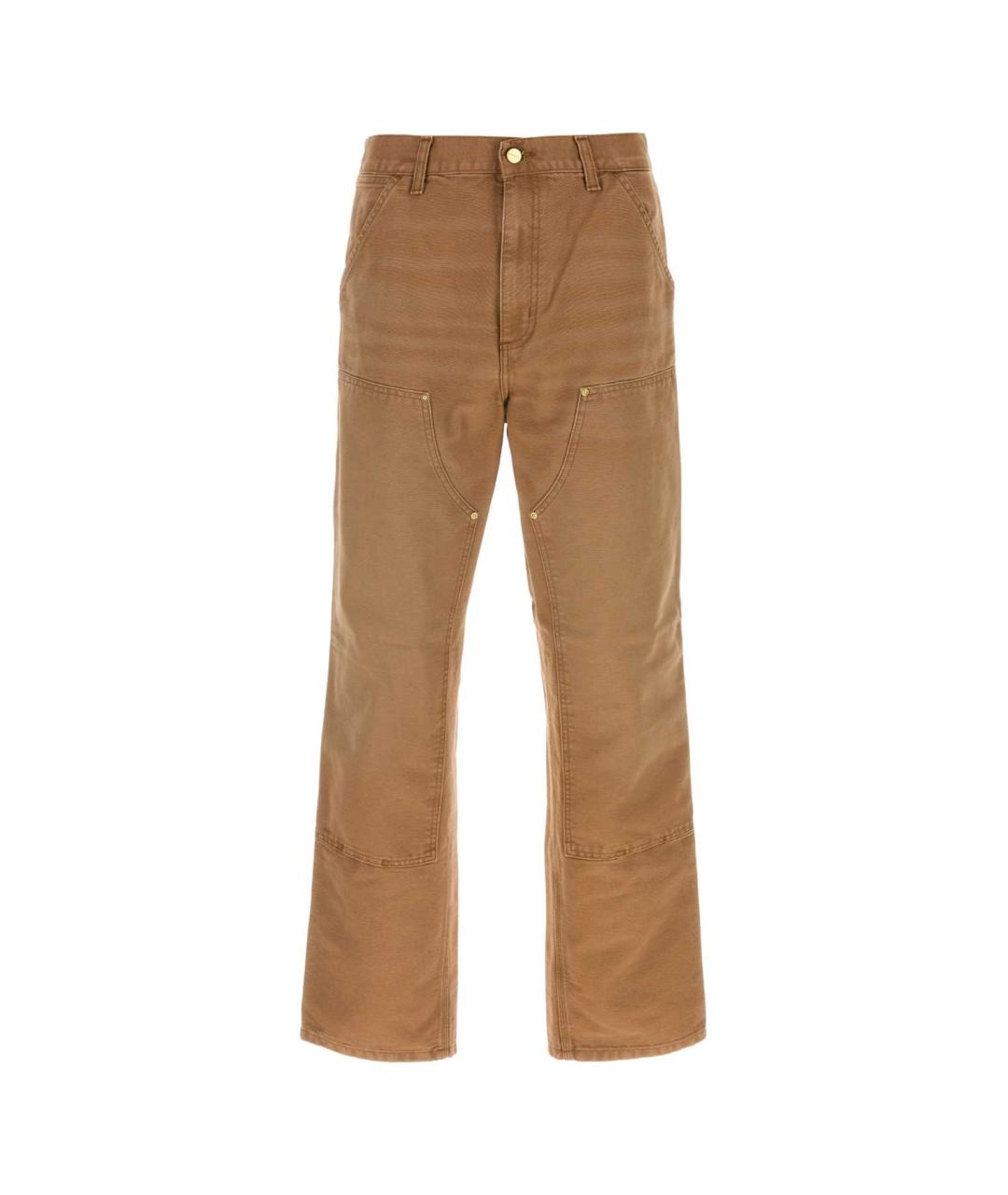 CARHARTT WIP Бежевые хлопковые повседневные брюки, фото 1