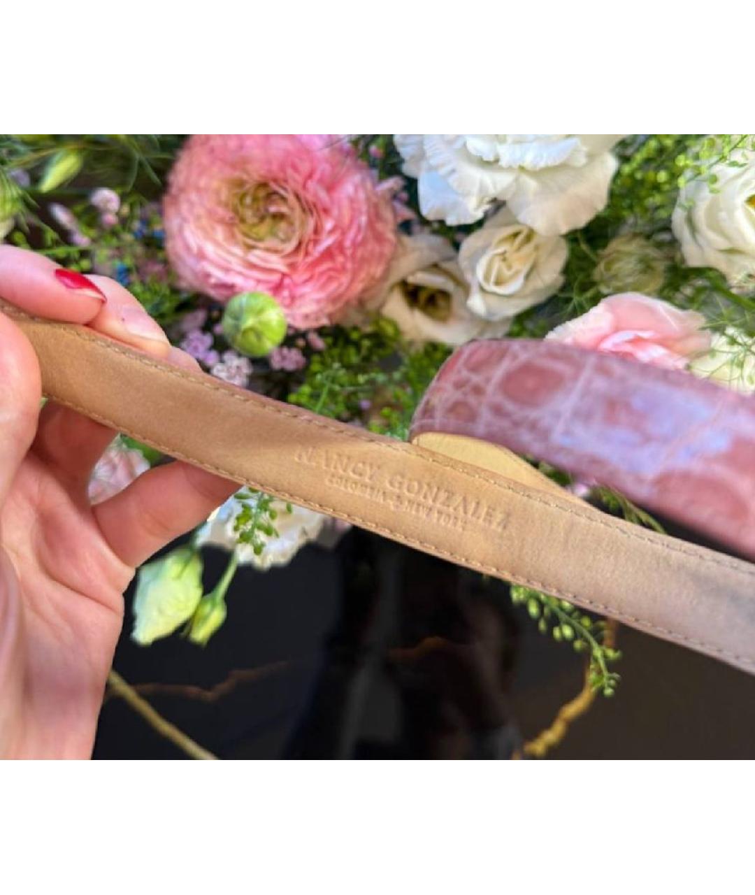 NANCY GONZALEZ Ремень из экзотической кожи, фото 3