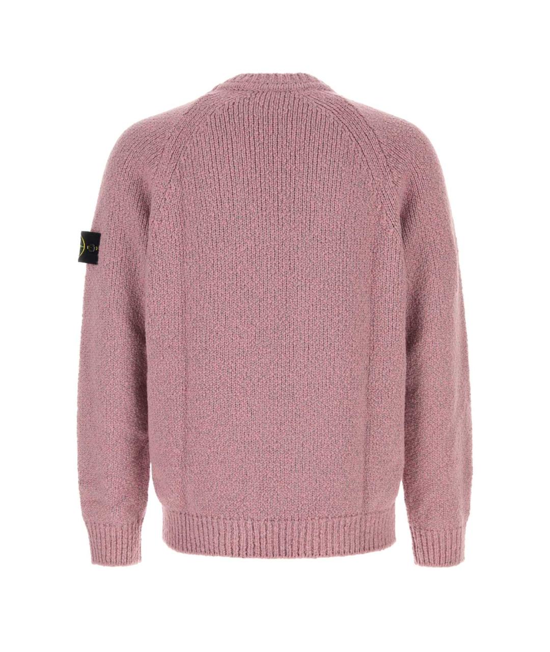 STONE ISLAND Розовый шерстяной джемпер / свитер, фото 2