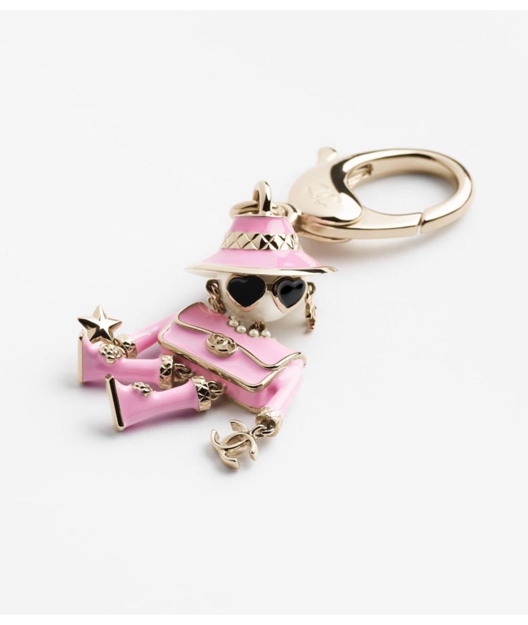 CHANEL Розовый брелок, фото 2
