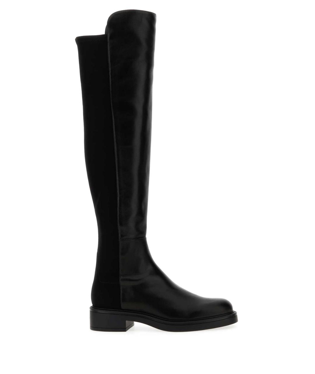 STUART WEITZMAN Черные кожаные сапоги, фото 1