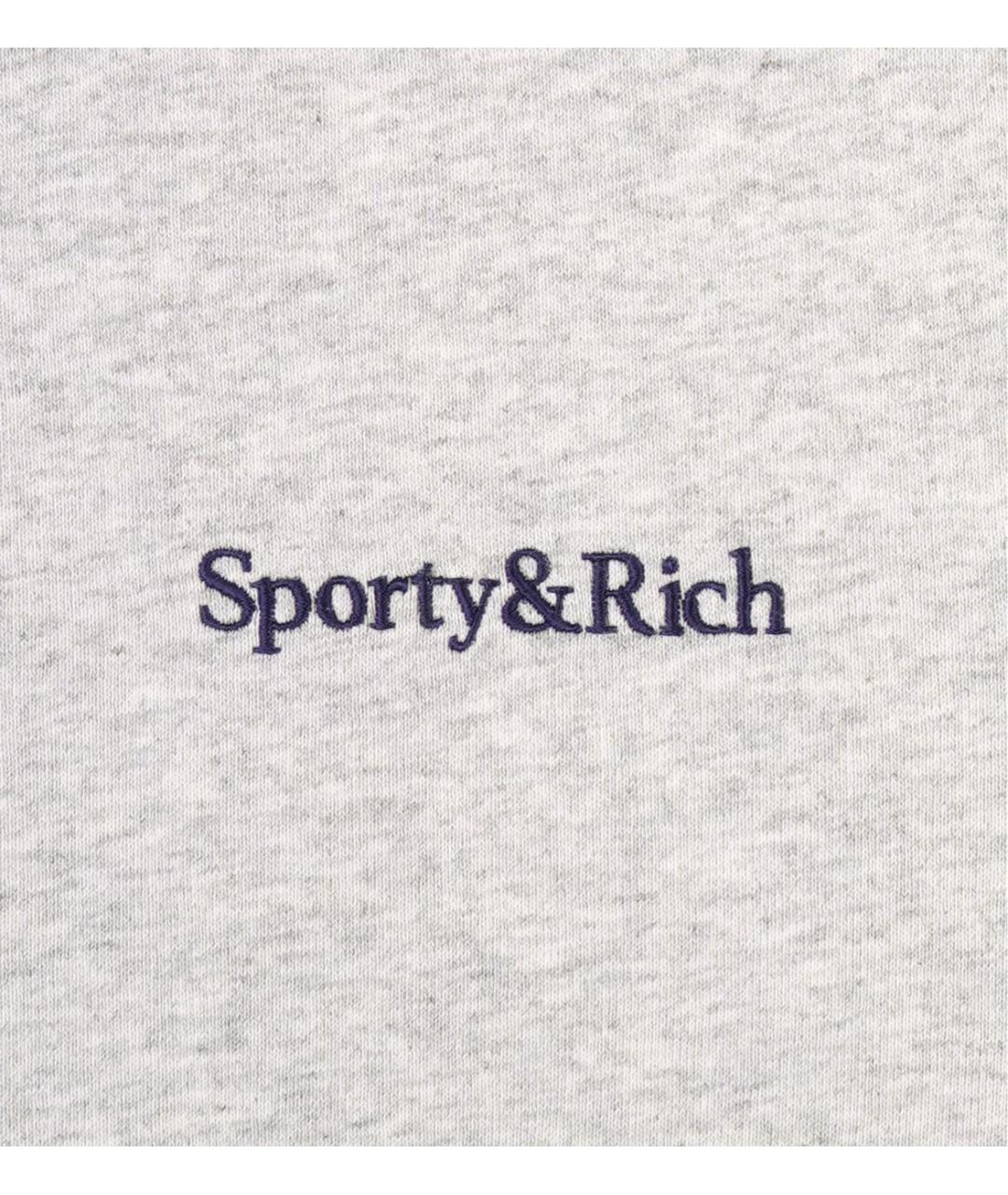 SPORTY AND RICH Серый хлопковый джемпер / свитер, фото 7