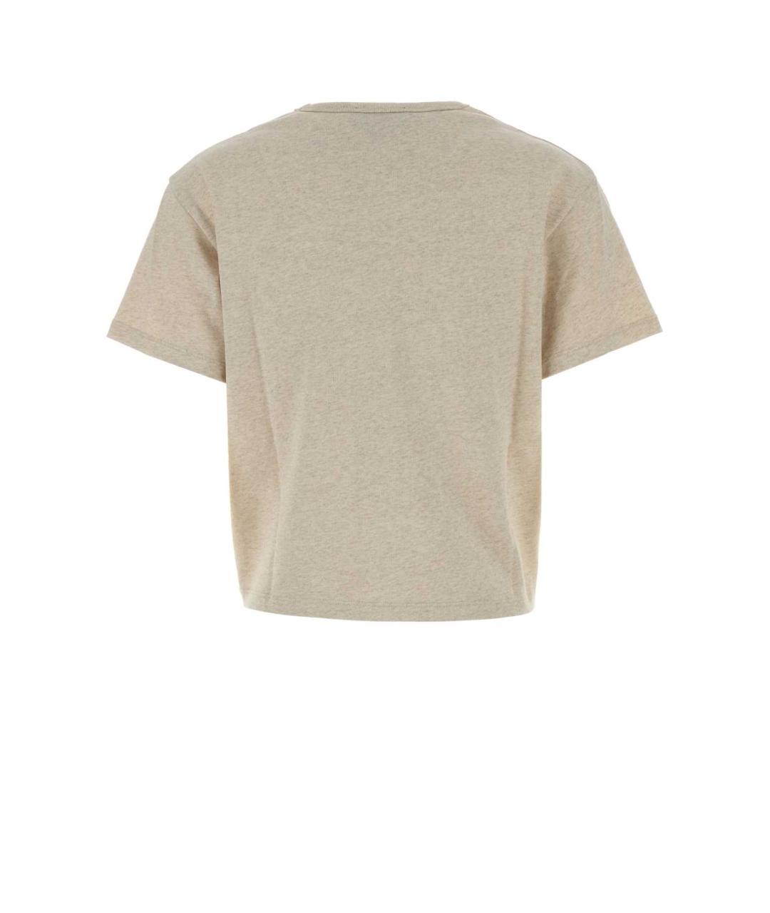 A.P.C. Бежевая хлопковая футболка, фото 2