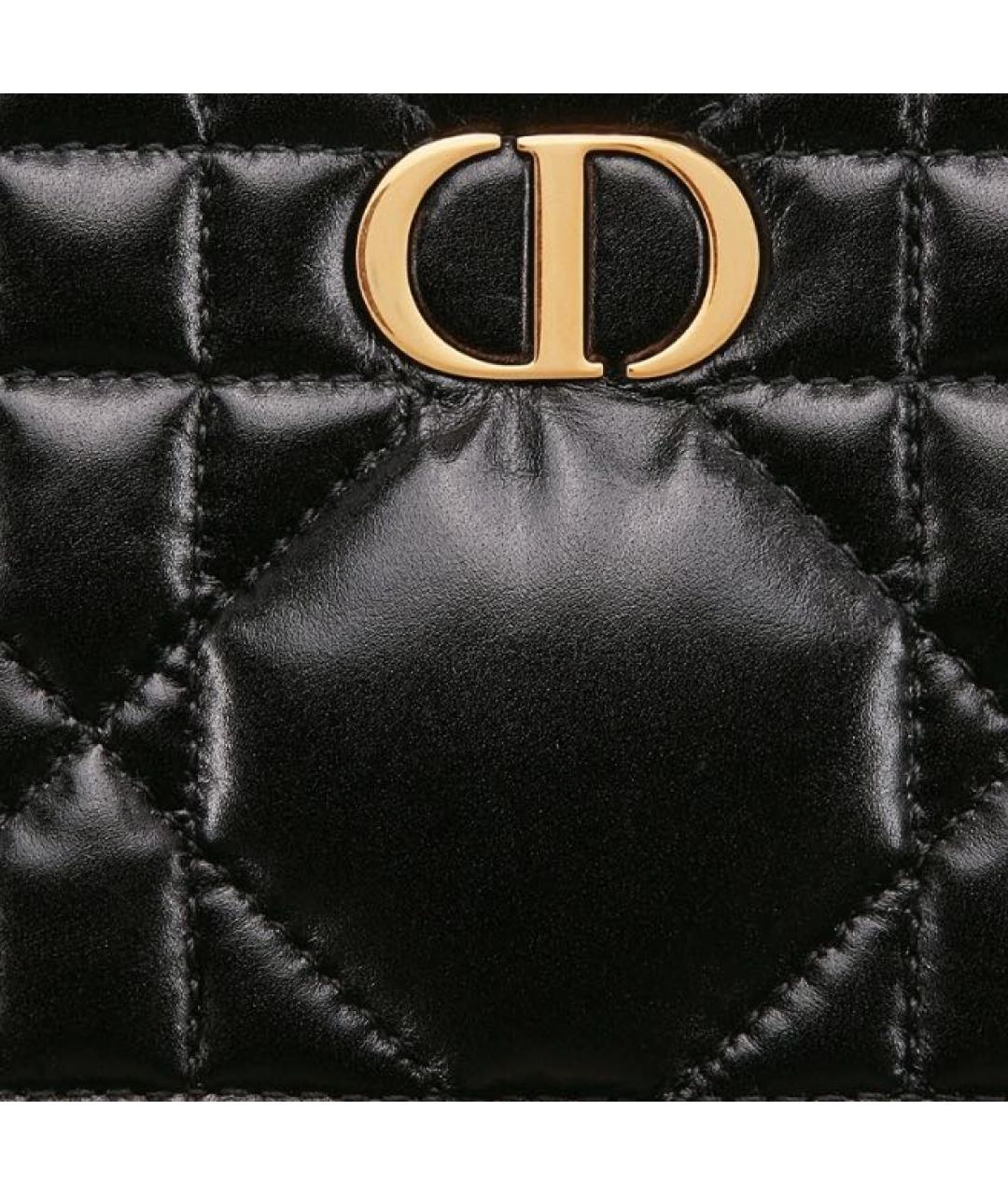 CHRISTIAN DIOR Черная кожаная сумка через плечо, фото 4