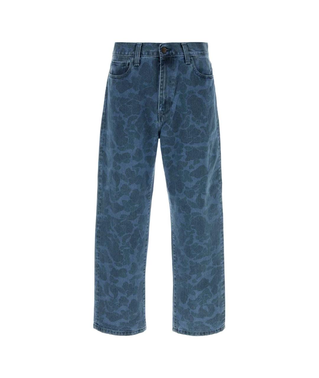 CARHARTT WIP Синие хлопковые прямые джинсы, фото 1