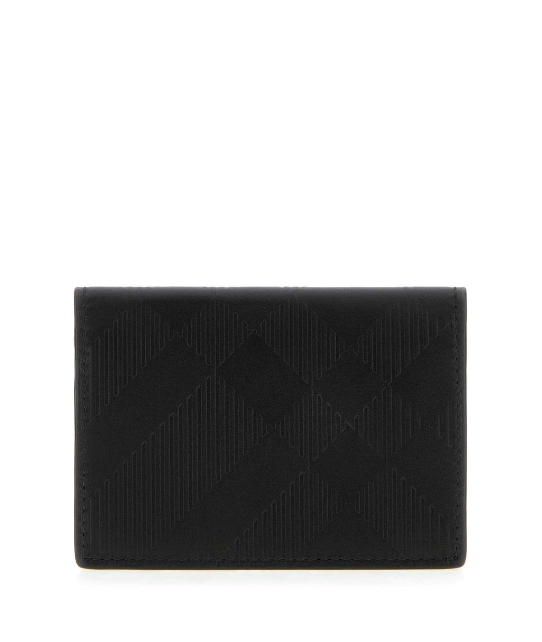 BURBERRY Черный кожаный кошелек, фото 3